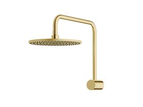 Sussex Pure Hi-Rise Shower Square with 250mm Shower Head PVD Brushed Gold (3 Star)
