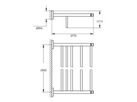 GROHE Essentials Accessories Multi-Towel Rack 550mm Chrome