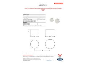 Specification Street - Sussex Pure Progressive Mixer Tap Diverter System Right Hand with Linear Textured Handle Chrome