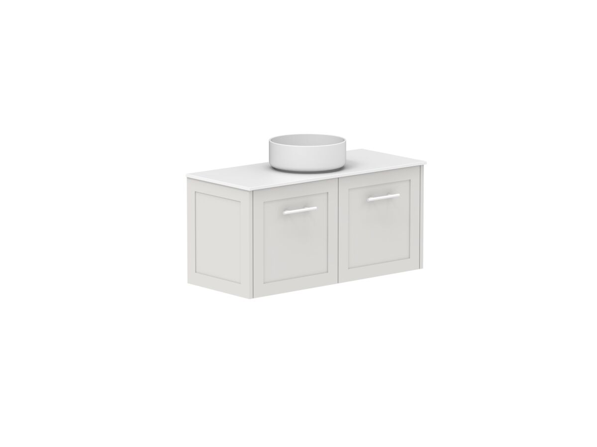 Supporting Image - Kado Lux Ensuite All Door 900mm Wall Hung Centre Basin 12mm Durasein Top