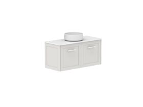 Supporting Image - Kado Lux Ensuite All Door 900mm Wall Hung Centre Basin 12mm Durasein Top
