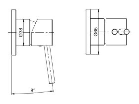Mizu Drift MK2 Shower Mixer Trimset