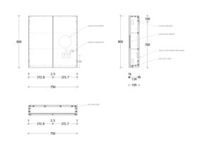 Posh Domaine Plus Shaving Cabinet Graph Int LED 750x800 2 Door