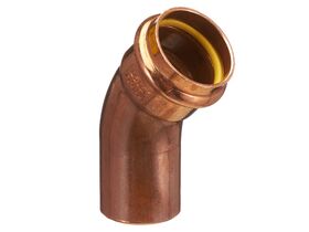 >B< Press Gas Elbow Male & Female 45 Degree x 32mm
