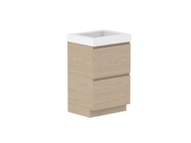 Supporting Image - Posh Domaine All-Drawer Twin 600mm Floor Mounted Vanity Unit 90mm Top