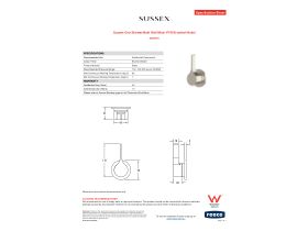 Specification Sheet - Sussex Oria Shower/Bath Wall Mixer PVD Brushed Nickel
