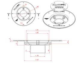 Puddle Flange Socket Outlet 80mm x 50mm