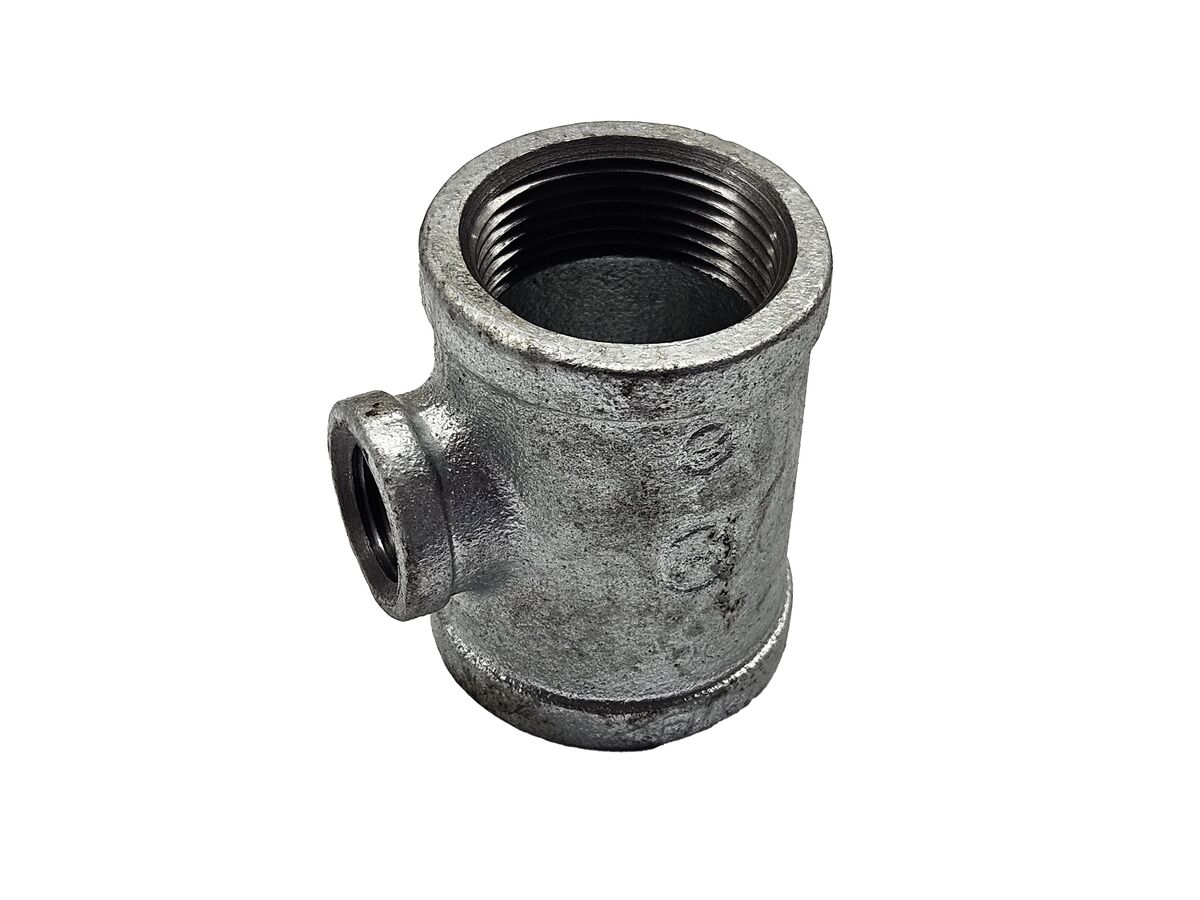 Galvanised Reducing Tee 32mm x 25mm