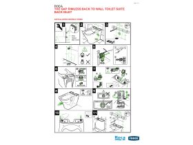 Installation Instructions - Roca The Gap Rimless Close Coupled Back to Wall Back Inlet Toilet Suite White (4 Star)