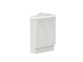 Supporting Image - Kado Lux Petite Vanity Unit Floor Mount 600mm Centre Bowl 50mm Top (Basin Included)