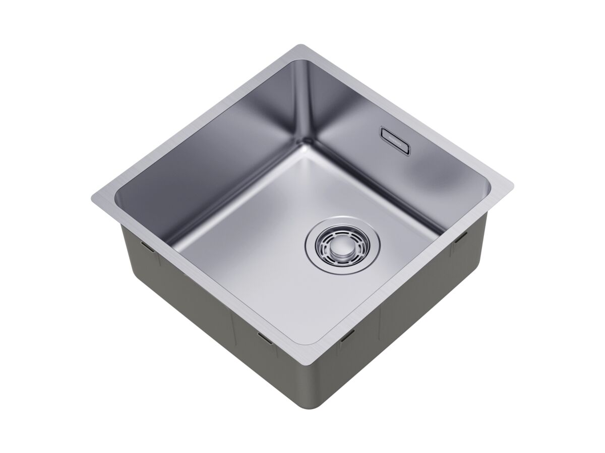 Supporting Image - Memo Oscar Inset/Undermount Single Bowl Sink 400mm Overflow No Taphole