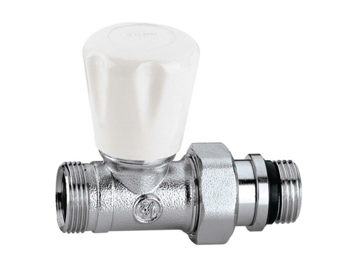 Caleffi Radiator Valve Manual Straight Male 1/2"
