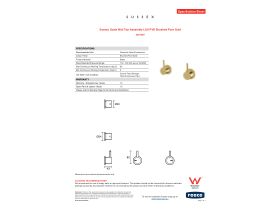 Specification Sheet - Sussex Scala Wall Top Assembly LUX PVD Brushed Pure Gold