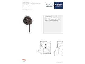 Technical Guide - GROHE Essence New Shower / Bath Mixer Slim Tap Brushed Hard Graphite (V2)