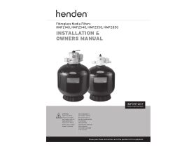 Installation & Owners Manual - Henden Media Filter