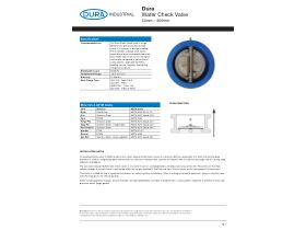 Technical Guide - Dura Cast Iron Wafer Check Valve