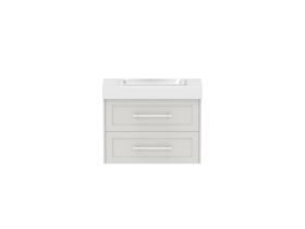 Hero - Kado Lux Ensuite All Drawer Twin 750mm Wall Hung Centre Basin 90mm Top
