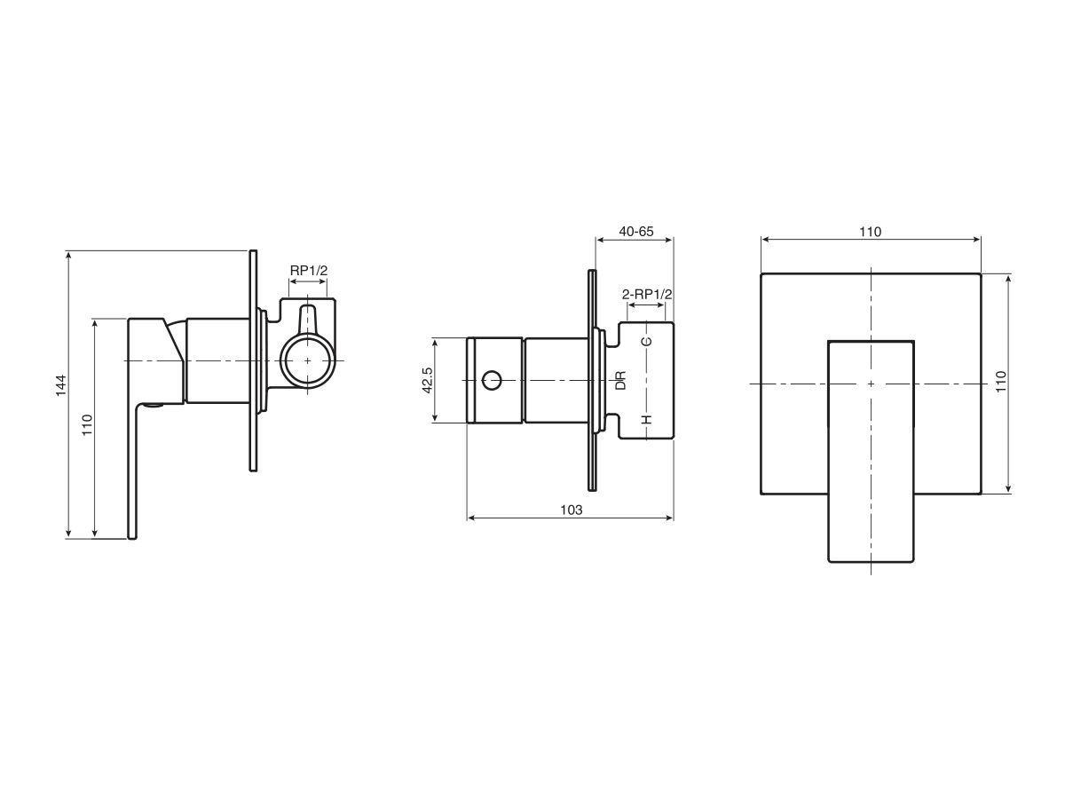 Mizu Bloc MK2 Shower Mixer