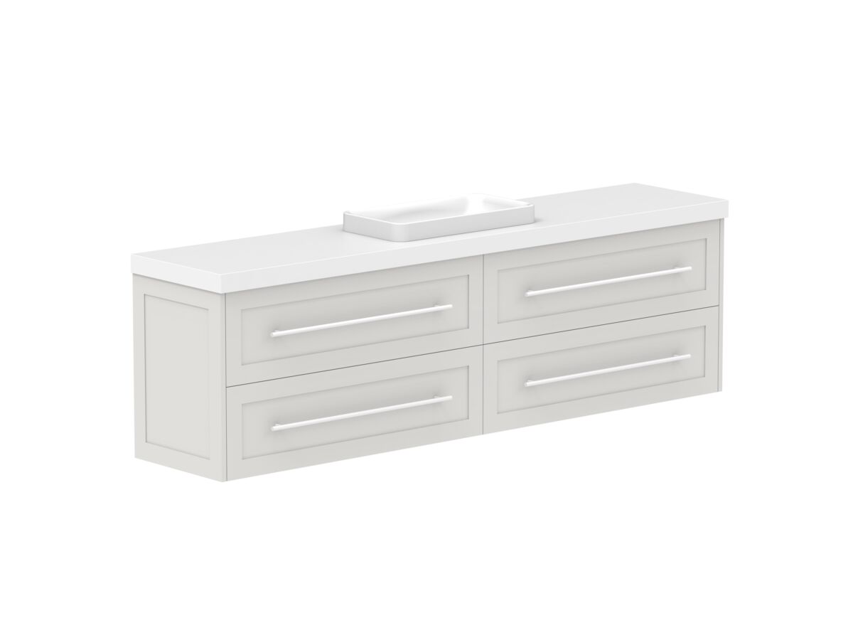 Supporting Image - Kado Lux Ensuite All Drawer Twin 1800mm Wall Hung Centre Basin 50mm Top