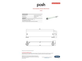 Specification Sheet - Posh Canterbury Shower Shelf Chrome
