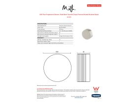 Specification Sheet - Milli Pure Progressive Shower / Bath Mixer Tap with Cirque Textured Handle Brushed Nickel