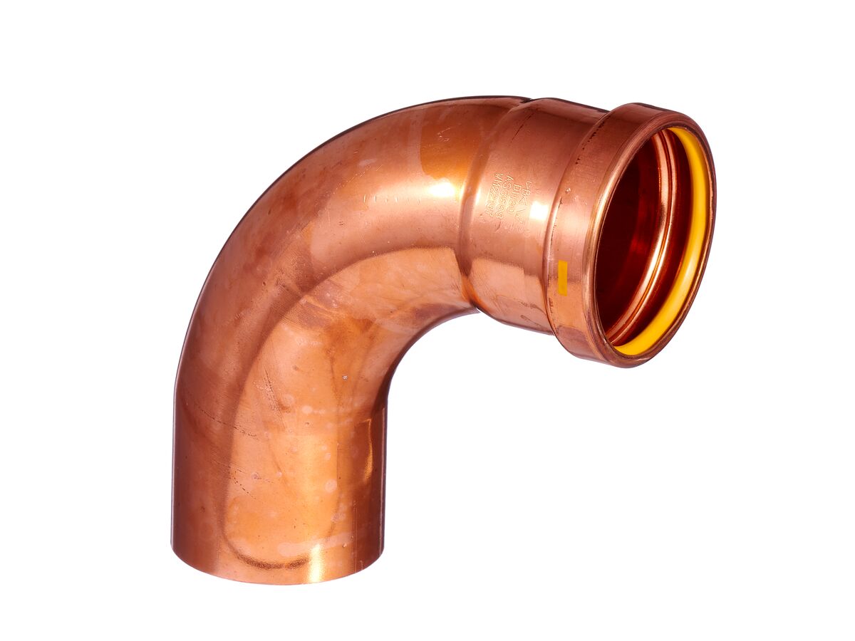 >B< Press Gas Elbow Male & Female 90 Degree x 80mm