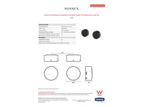 Specification Sheet - Sussex Pure Elemental Progressive Dual Mixer System PVD Matte Black Lead Free