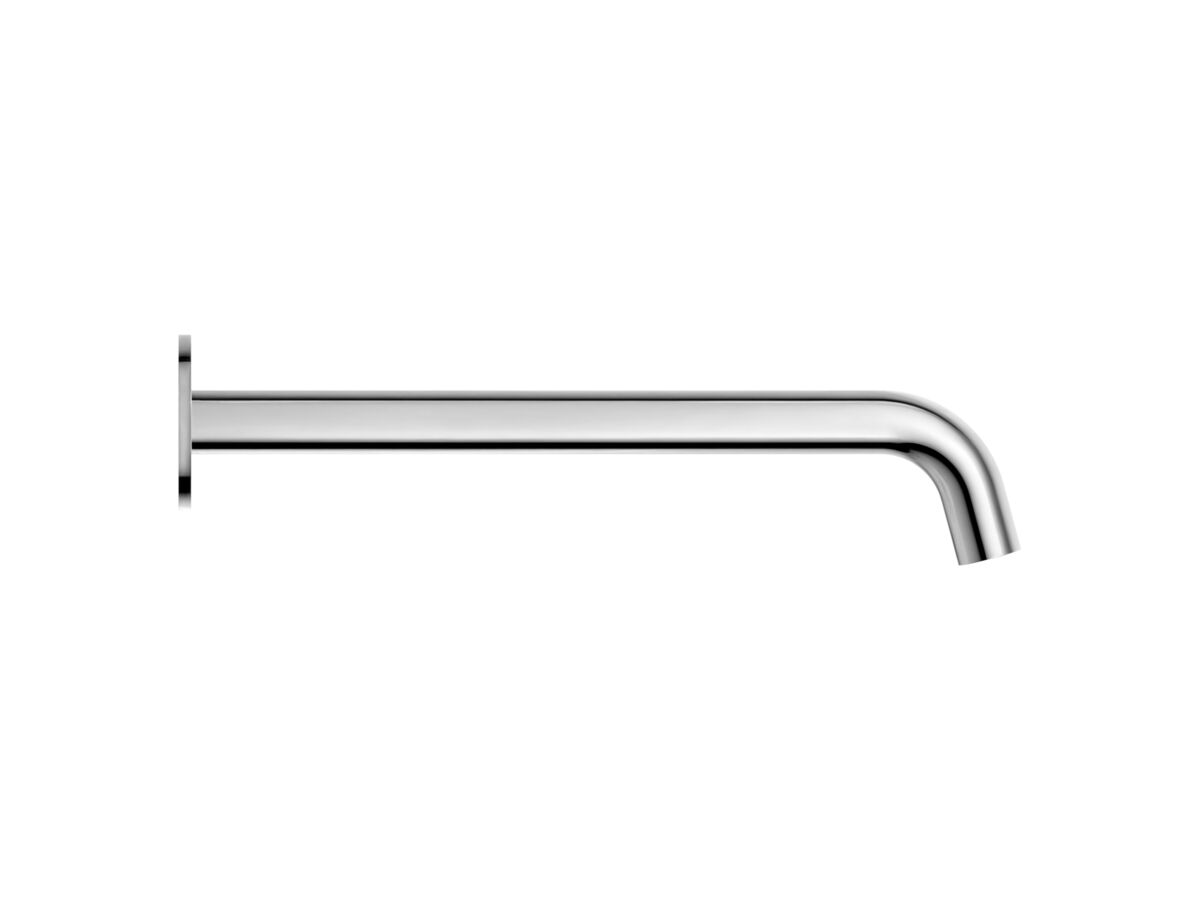 Supporting Image - Mizu Drift Wall Basin/Bath Outlet Curve Spout 300mm Chrome (6 Star) Lead Free - Side