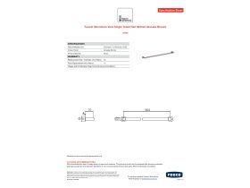 Specification Sheet - Faucet Strommen Vara Single Towel Rail 900mm Armada Bronze
