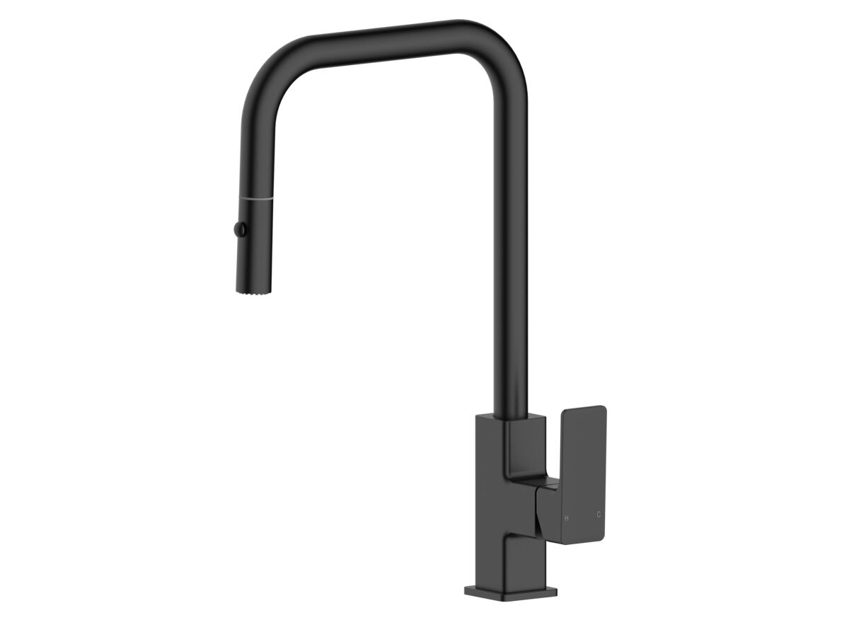 Hero - Mizu Bloc Pull Out Sink Mixer Matte Black (6 Star) Lead Free