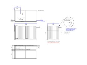 ISSY Cloud I 1000mm x 500mm x 610mm Wall Hung Vanity Unit 2 Touch Latch Doors Semi Inset (No Basin)