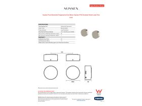 Specification Sheet - Sussex Pure Elemental Progressive Dual Mixer System PVD Brushed Nickel Lead Free