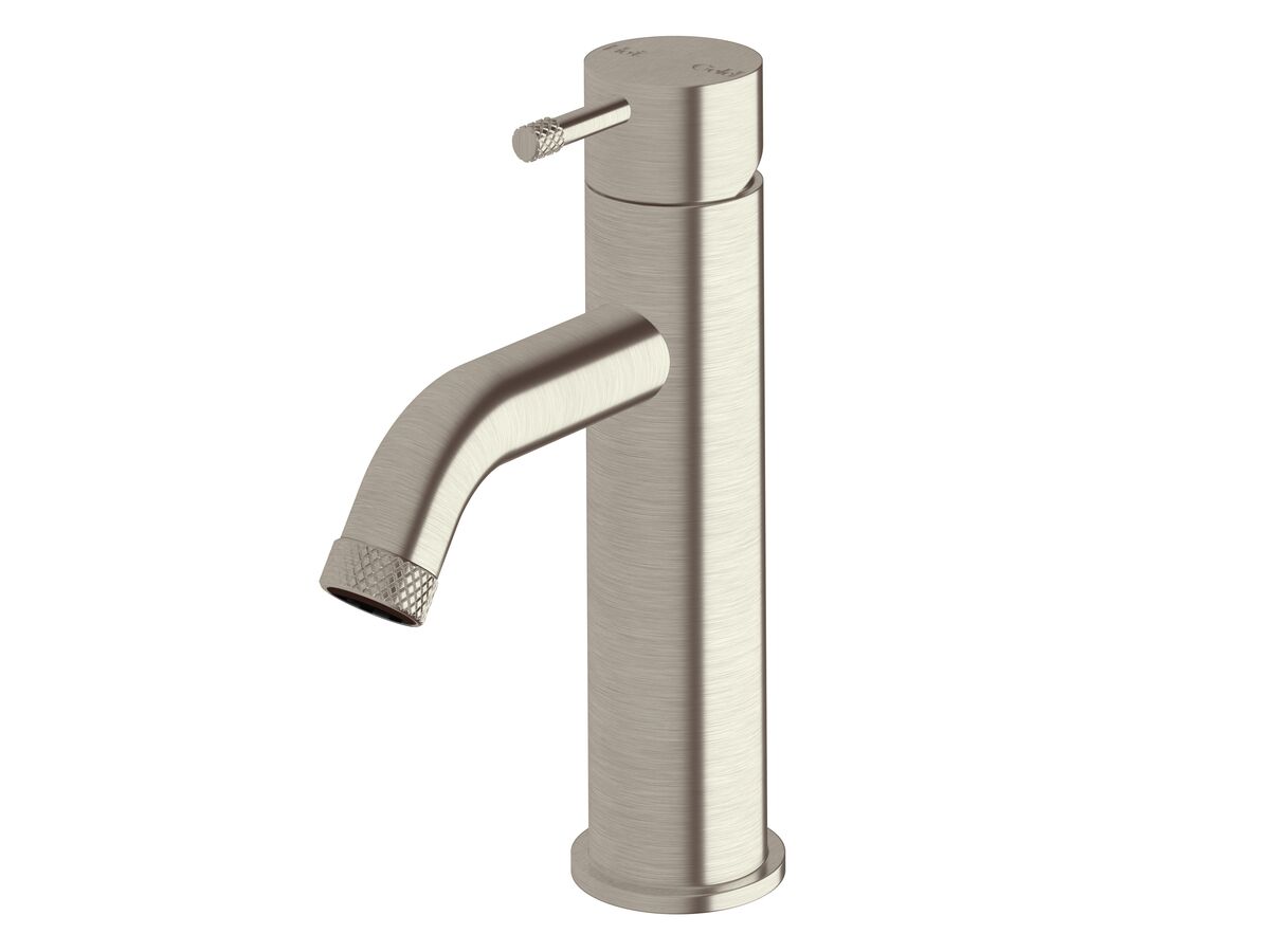 Hero - Sussex Scala Nova Basin Mixer Curved PVD Brushed Nickel (5 Star) Lead Free