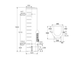 Rheem Stellar 5 Star 360L Natural Gas Hot Water System