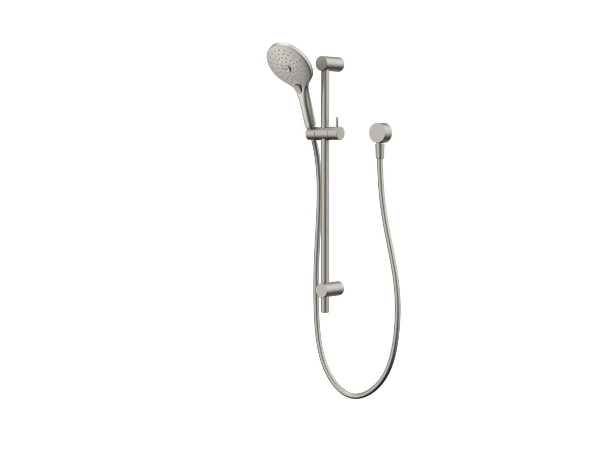 Hero - Posh Domaine Brass Rail Shower 3 Function Brushed Nickel (4 Star)