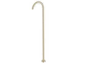 Sussex Scala Floor Mounted Basin Outlet Curved LUX PVD Brushed Platinum Gold