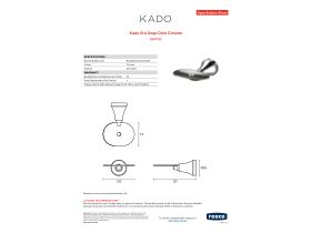 Specification Sheet - Kado Era Soap Dish Chrome