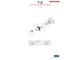 Component Listing - Milli Etch Shower Mixer Tap Inwall Body