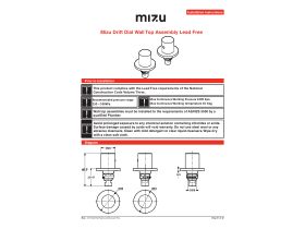 Installation Instructions - Mizu Drift Dial Wall Top Assembly