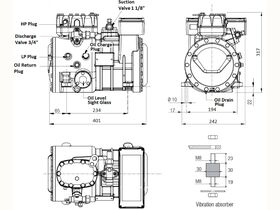 Tecumseh Semi Hermetic Compressor SH4567Z