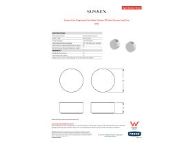 Specification Sheet - Sussex Pure Progressive Dual Mixer System EP Satin Chrome Lead Free