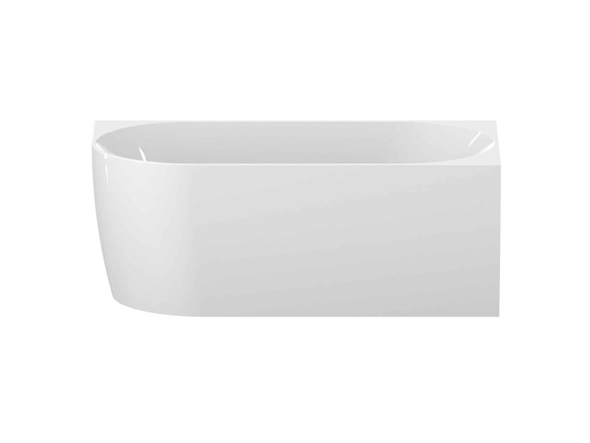 Posh Solus Back To Corner Freestanding Bath 1500mm Right Corner White