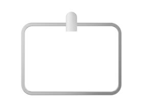 Supporting Image 2 - Mizu Soothe Towel Ring Chrome - Front