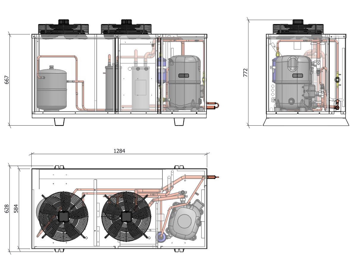 ACPAC Packaged Condensing Unit AP4.8L2-4 3 Phase