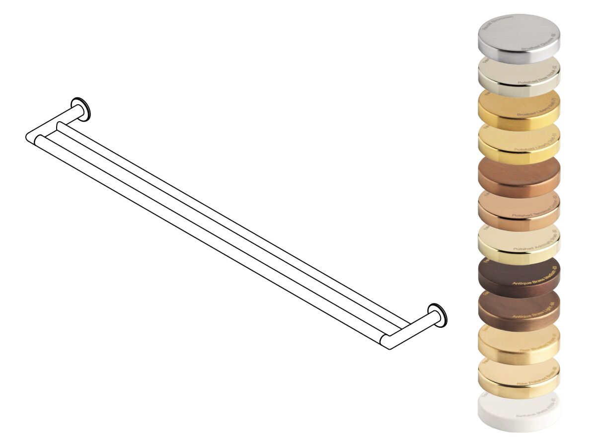 Hero - Faucet Strommen Vara Double Towel Rail 900mm Specialty Finish
