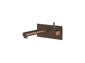 Sussex Scala Straight Wall Basin Mixer Tap System Right Hand Mixer Tap 160mm Outlet LUX PVD Brushed Rare Bronze (6 Star)