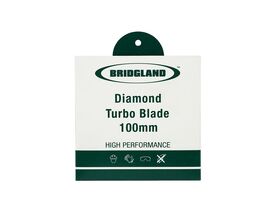 Bridgland Diamond Turbo Blade 100mm