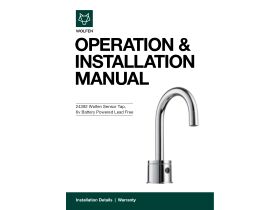 Technical Guide - Wolfen Sensor Operated Gooseneck Tap 6V Battery Powered (5 Star) Lead Free A5 - Rev 3.cdr