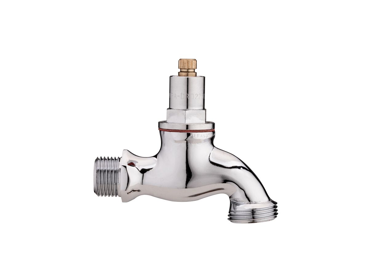 Hero - Dura Hose Bib Male Spline Vandal Proof Less Key 15mm Chrome Lead Free