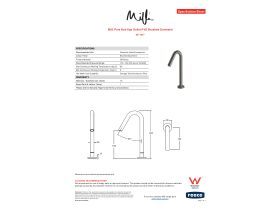 Specification Sheet - Milli Pure Hob Spa Outlet PVD Brushed Gunmetal